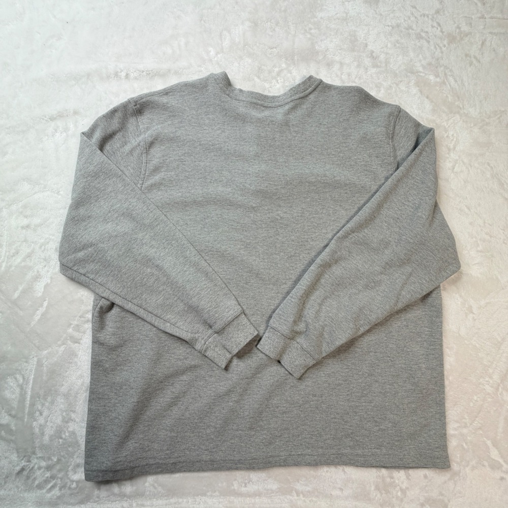 LL Bean Men Unshrinkable Mini
Waffle Henley Long Sleeve Shirt XL Traditional